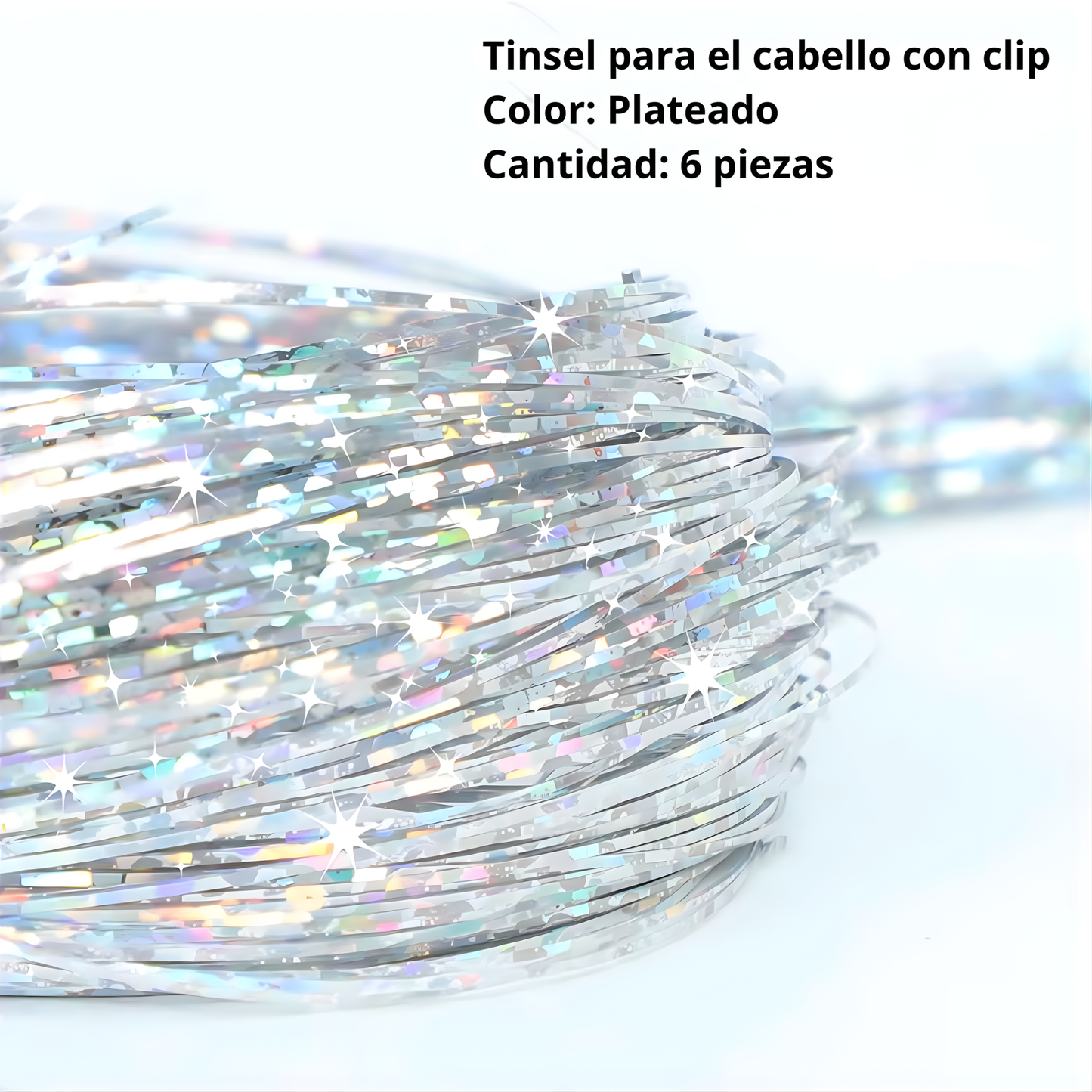 Extensiones Tinsel para el Cabello con Clip