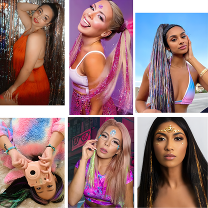 Extensiones Tinsel para el Cabello con Clip